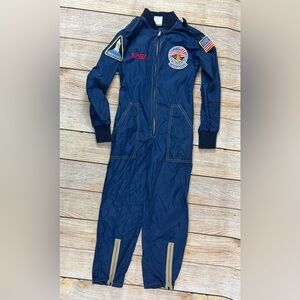 Vintage Watkins NASA Astronaut Zip Up Suit Costume Children Medium